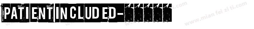 Patient included字体转换